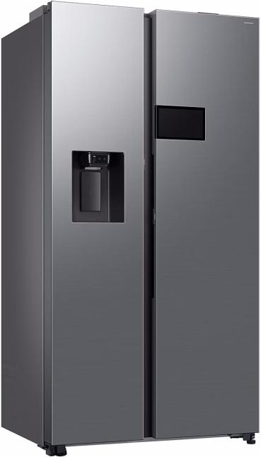 Samsung RS90F64EDTEF Stand Side-by-Side Kombination, 91,2 cm breit, 621 L, NoFrost+, Eis- und Wasserspender, Festwasseranschluss, Edelstahloptik