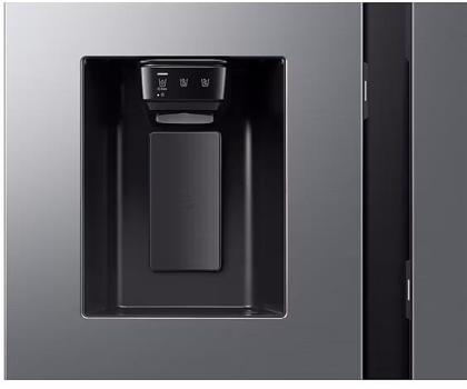 Samsung RS90F64EDTEF Stand Side-by-Side Kombination, 91,2 cm breit, 621 L, NoFrost+, Eis- und Wasserspender, Festwasseranschluss, Edelstahloptik