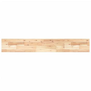 Schweberegal 120x20x2 cm Massivholz Akazie Unbehandelt