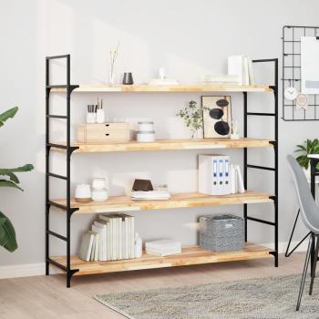 ARDEBO.de - Schweberegale 2 Stk. 160x40x4 cm Massivholz Akazie Unbehandelt
