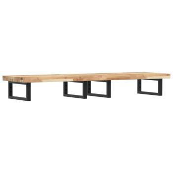 ARDEBO.de - Waschbeckenregal Wandmontage Stahl und Akazienholz