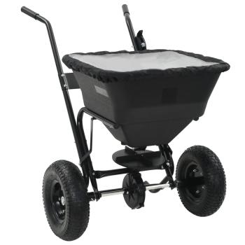 ARDEBO.de - Handstreuwagen Salzstreuer PVC und Stahl 106x73x76 cm 45 L
