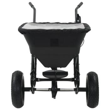 Handstreuwagen Salzstreuer PVC und Stahl 106x73x76 cm 45 L