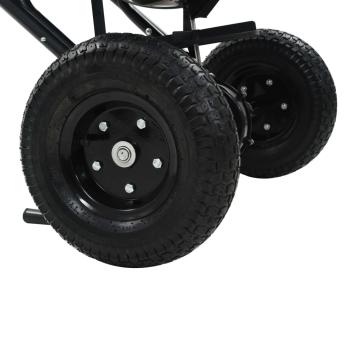 Handstreuwagen Salzstreuer PVC und Stahl 106x73x76 cm 45 L