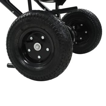 Handstreuwagen Salzstreuer PVC und Stahl 106x73x76 cm 45 L