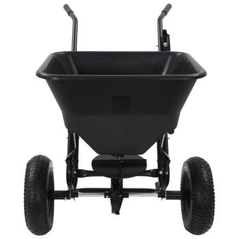 Handstreuwagen Salzstreuer PVC und Stahl 106x73x76 cm 45 L