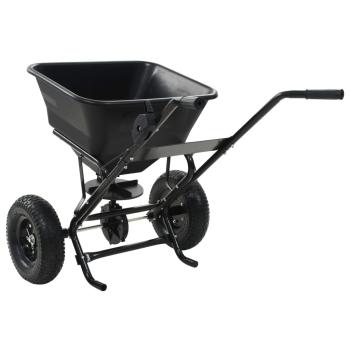 Handstreuwagen Salzstreuer PVC und Stahl 106x73x76 cm 45 L