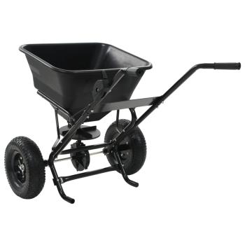 Handstreuwagen Salzstreuer PVC und Stahl 106x73x76 cm 45 L