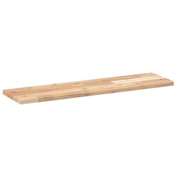 Schweberegale 2 Stk. 100x20x2 cm Massivholz Akazie Unbehandelt