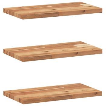 Schweberegale 3 Stk. 40x20x2 cm Massivholz Akazie Ölbehandelt