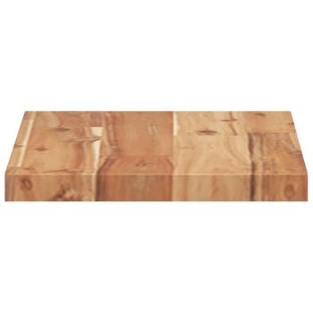 Schweberegale 2 Stk. 60x20x2 cm Massivholz Akazie Ölbehandelt