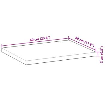 Schweberegale 3 Stk. 60x30x2 cm Massivholz Akazie Ölbehandelt