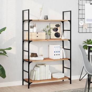 ARDEBO.de - Schweberegale 4 Stk. 100x30x2 cm Massivholz Akazie Ölbehandelt