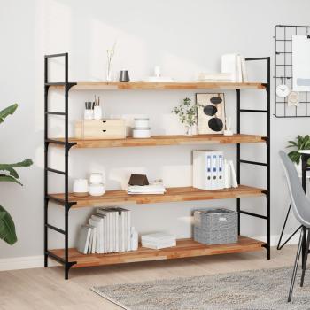 ARDEBO.de - Schweberegale 2 Stk. 120x40x4 cm Massivholz Akazie Ölbehandelt