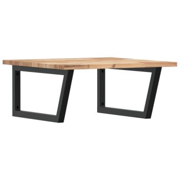 ARDEBO.de - Waschbeckenregal Wandmontage Stahl und Akazienholz