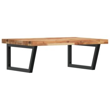 ARDEBO.de - Waschbeckenregal Wandmontage Stahl und Akazienholz