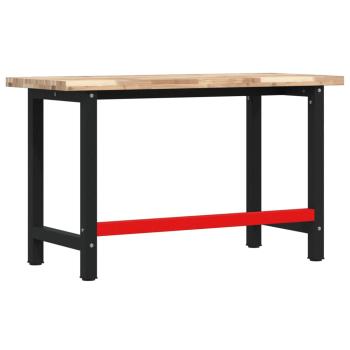 Werkbank 140x60x83 cm Massivholz Akazie Rechteckig