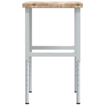 Werkbank 80x60x(73-99,5) cm Massivholz Akazie Rechteckig