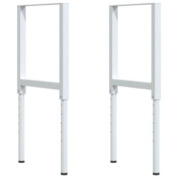 Werkbank 80x60x(73-99,5) cm Massivholz Akazie Rechteckig