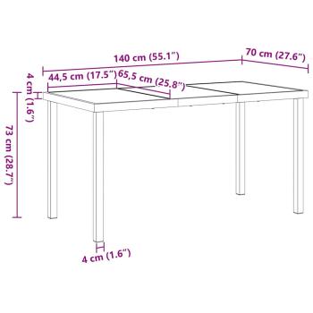 Garten Essgruppe 5 pcs Hellgrau Poly-Rattan