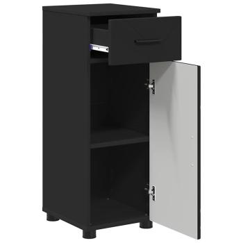 Badezimmermöbel Set 3 pcs Schwarz 61 x 35 x 64 cm Holzwerkstoff