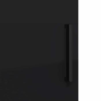 Badezimmermöbel Set 3 pcs Schwarz 61 x 35 x 64 cm Holzwerkstoff