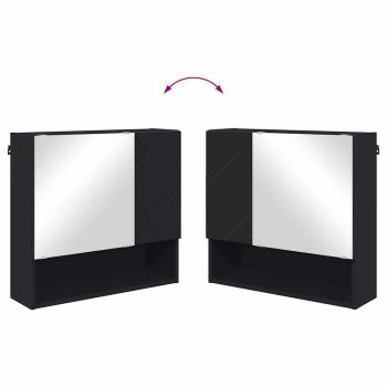 Badezimmermöbel Set 4 pcs Schwarz 61 x 35 x 64 cm Holzwerkstoff