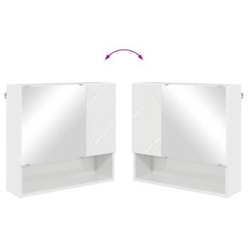 Badezimmermöbel Set 4 pcs Hochglanz-Weiß 61 x 35 x 64 cm