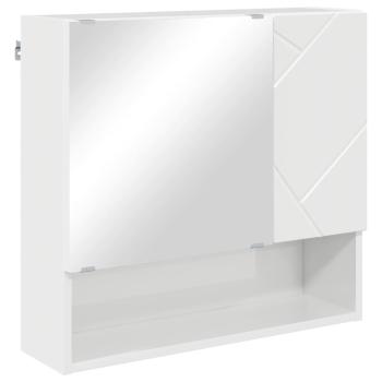 Badezimmermöbel Set 5 pcs Hochglanz-Weiß 61 x 35 x 64 cm