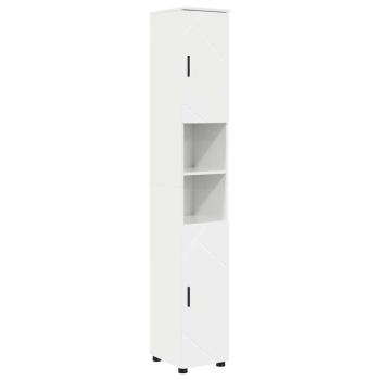 Badezimmermöbel Set 5 pcs Hochglanz-Weiß 61 x 35 x 64 cm