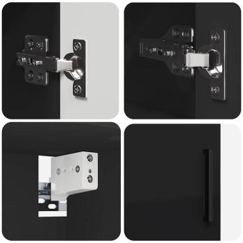 Badezimmermöbel Set 5 pcs Schwarz 61 x 35 x 64 cm Holzwerkstoff