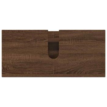 Badezimmermöbel Set mit Tür 4 pcs Braune Eiche 30 x 35 x 192 cm