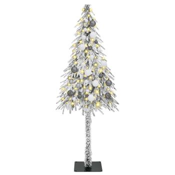KünstlicherWeihnachtsbaum Weiß 150cm PVC