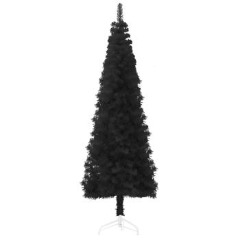 Künstlicher Halb-Weihnachtsbaum Ständer Schlank Schwarz 120 cm
