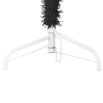 Künstlicher Halb-Weihnachtsbaum Ständer Schlank Schwarz 120 cm