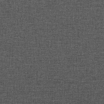 Eckbettgestell mit Kopfteil Dunkelgrau 80 x 200 cm Stoff