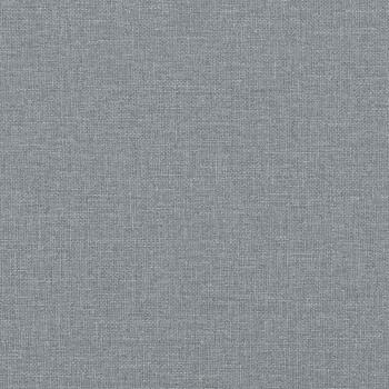 Eckbettgestell mit Kopfteil Hellgrau 100 x 200 cm Stoff