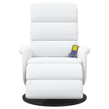 Massage Relaxsessel Weiß 71 x 98 x 106 cm Kunstleder