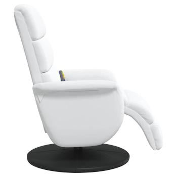 Massage Relaxsessel Weiß 71 x 98 x 106 cm Kunstleder