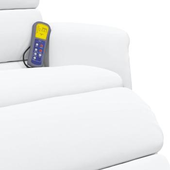 Massage Relaxsessel Weiß 71 x 98 x 106 cm Kunstleder