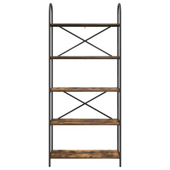Regal Räuchereiche 80 x 30 x 183 cm Holzwerkstoff