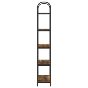 Regal Räuchereiche 80 x 30 x 183 cm Holzwerkstoff