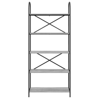 Regal Grau Sonoma 80 x 30 x 183 cm Holzwerkstoff