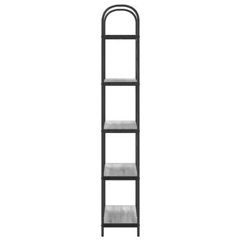 Regal Grau Sonoma 80 x 30 x 183 cm Holzwerkstoff