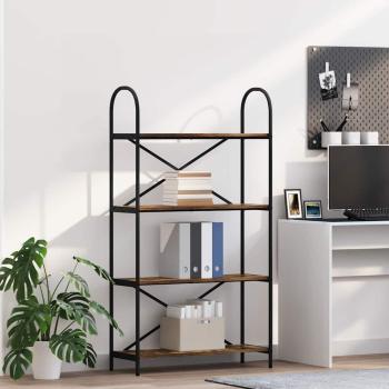 ARDEBO.de - Regal Räuchereiche 80 x 30 x 146 cm Holzwerkstoff