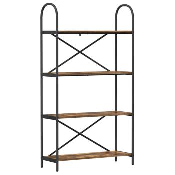 Regal Räuchereiche 80 x 30 x 146 cm Holzwerkstoff