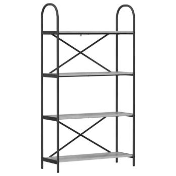 Regal Grau Sonoma 80 x 30 x 146 cm Holzwerkstoff