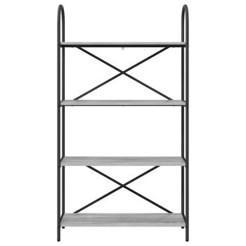 Regal Grau Sonoma 80 x 30 x 146 cm Holzwerkstoff
