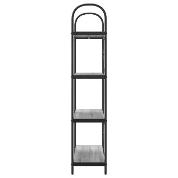 Regal Grau Sonoma 80 x 30 x 146 cm Holzwerkstoff