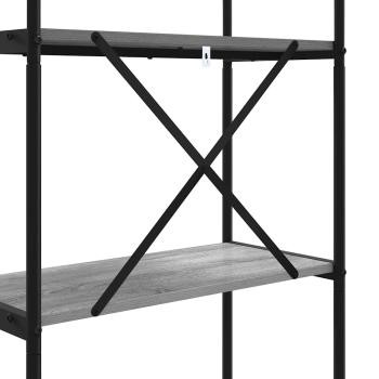 Regal Grau Sonoma 80 x 30 x 146 cm Holzwerkstoff